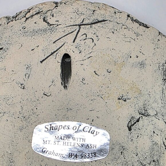 VTG Shapes of Clay by Stan Langtwait Horses Plaque Mount St. Helens Ash Signed - Picture 5 of 8